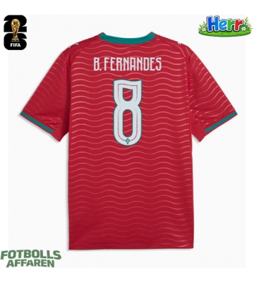 Portugal Bruno Fernandes #8 Hemmatröja VM 2026 Kortärmad